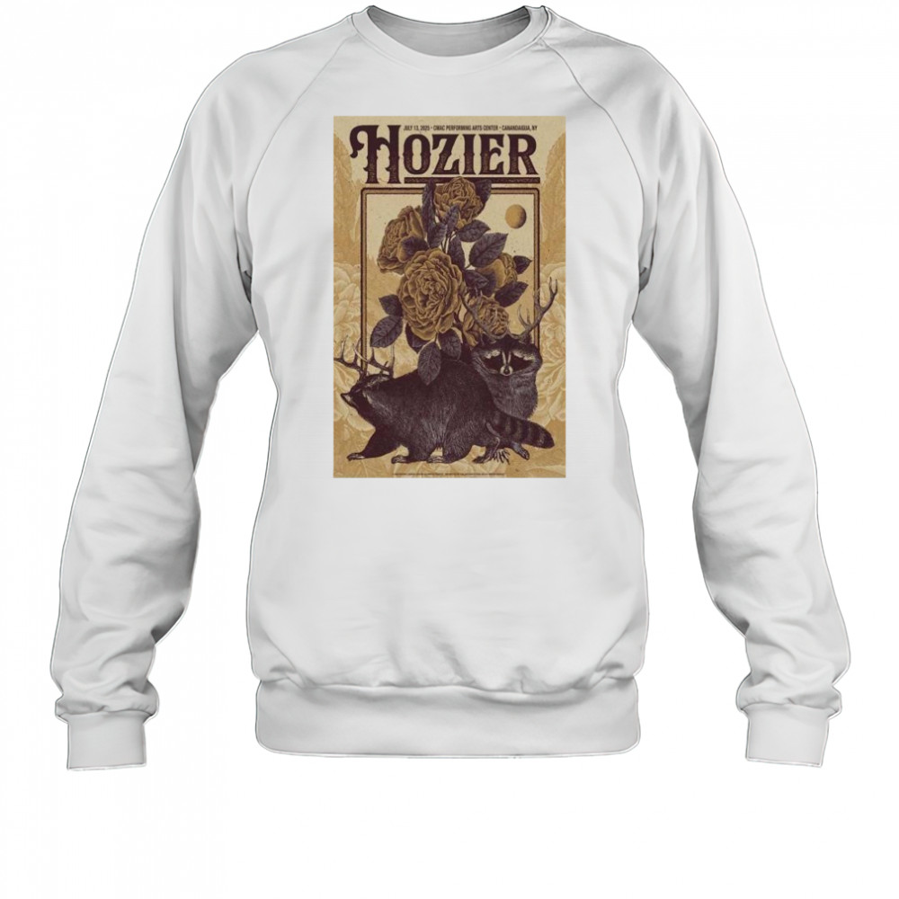 Hozier CMAC Performing Arts Center July 13 2025 Canandaigua NY Tour T-Shirt Sweatshirt