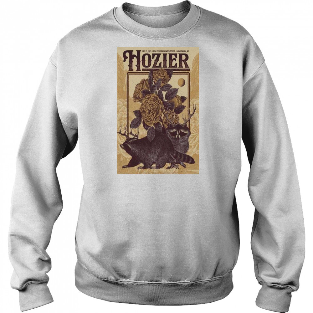 Hozier CMAC Performing Arts Center July 13 2025 Canandaigua NY Tour T-Shirt Hoodie