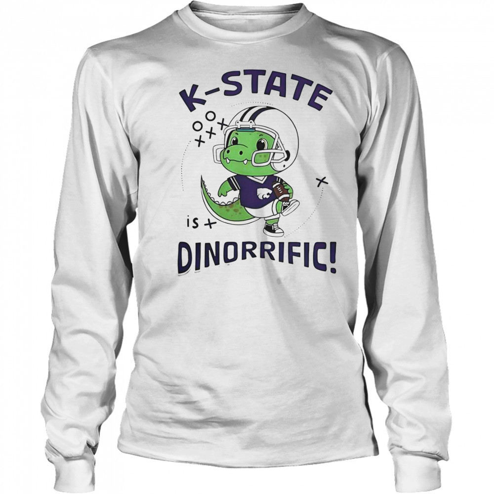 K-State Wildcats Vive La Fete Dino-Riffic T-Shirt Long Sleeved