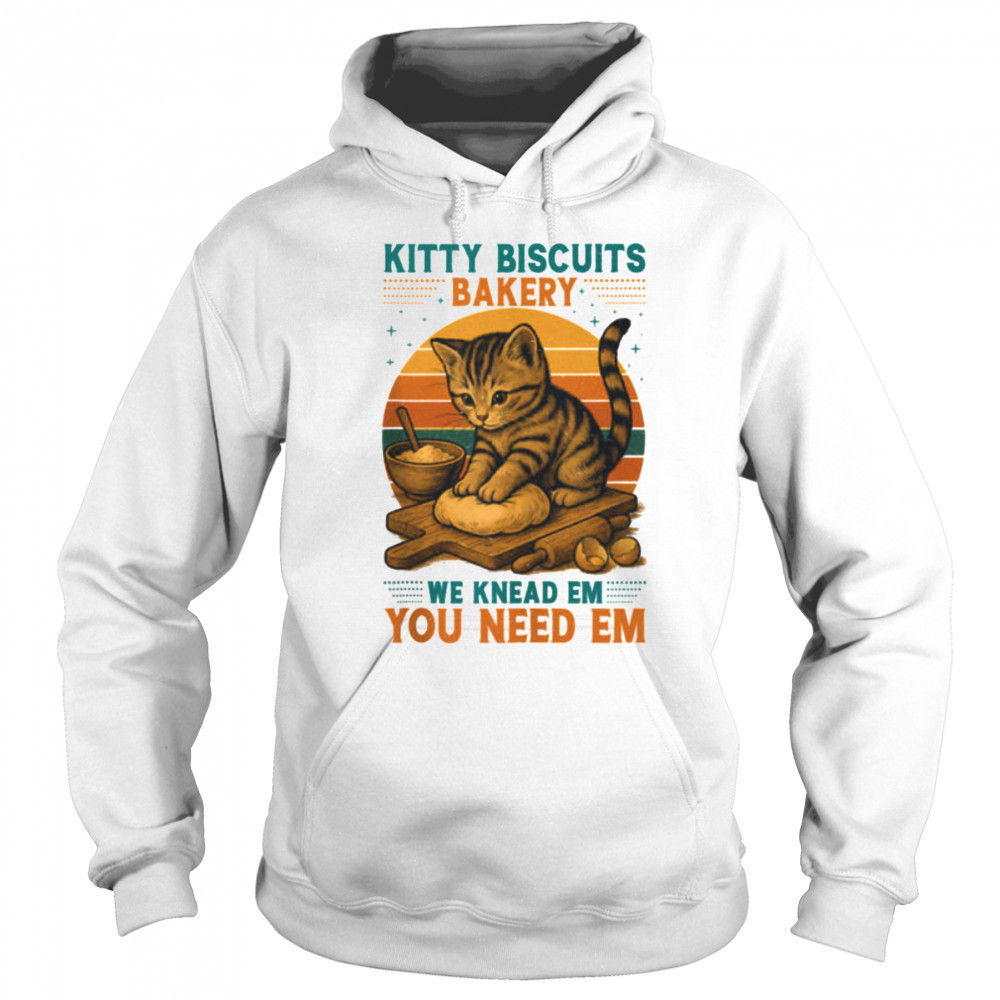 Kitty Biscuits Bakery Funny Cat Baking Gifts for Daughter Crazy Shirt Sweatshirt