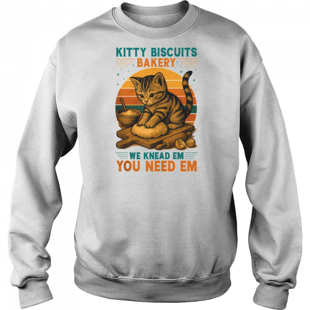 Kitty Biscuits Bakery Funny Cat Baking Gifts for Daughter Crazy Shirt Hoodie
