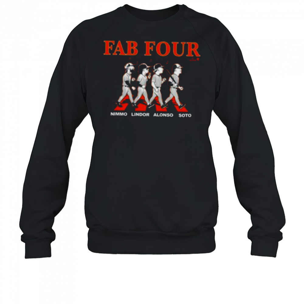 Lindor Soto Alonso & Nimmo Fab Four Album NY Baseball Shirt Sweatshirt