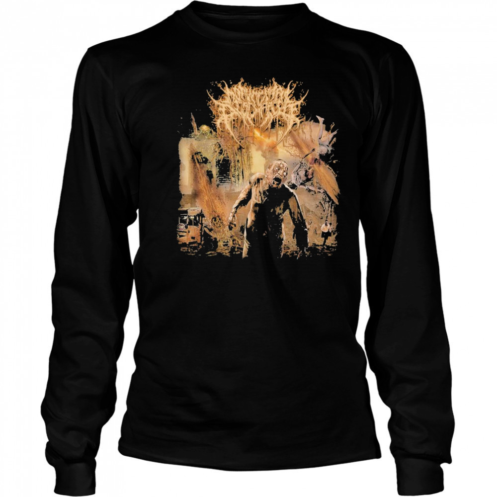 Monumental Discharge Cesspit Earth T-shirt Long Sleeved