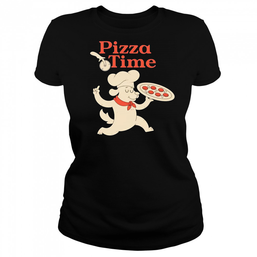 Pizza Time dog chef bringing the pizza shirt Women's T-shirt