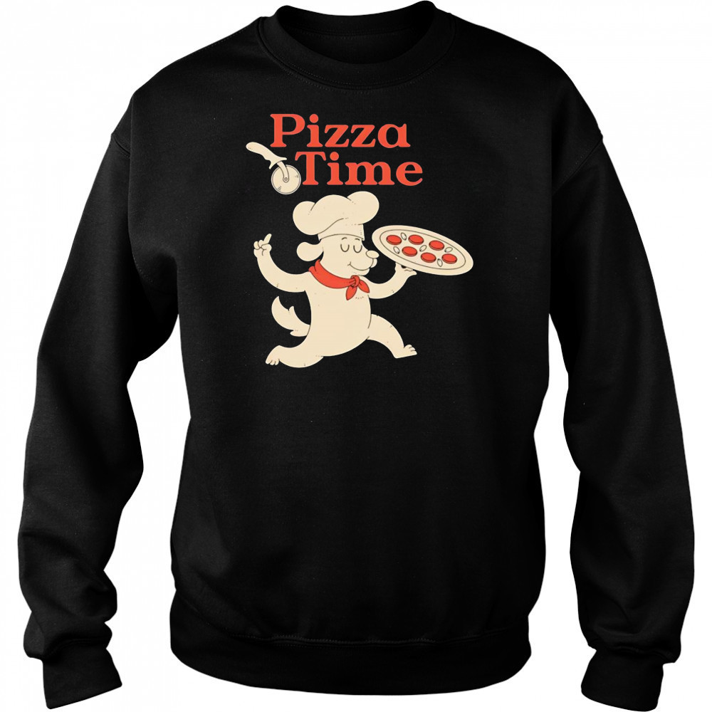 Pizza Time dog chef bringing the pizza shirt Hoodie