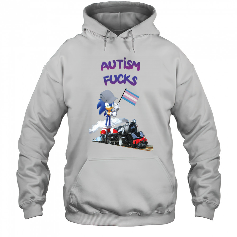 Sonic Autism Fucks On Train Shirt Hoodie