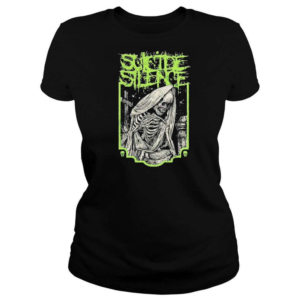 Suicide Silence Unanswered Skeleton T-shirt Women's T-shirt