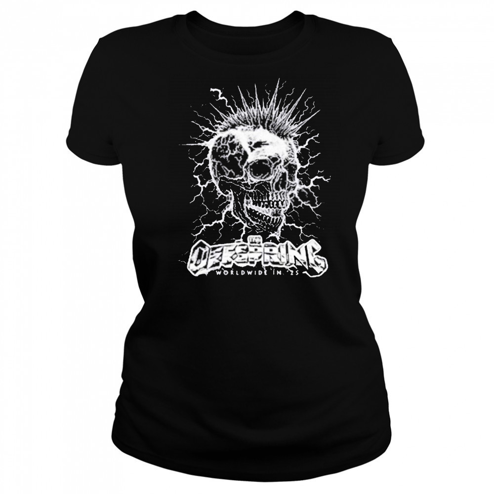 The Offspring Mohawk Skull 2025 Tour T-Shirt Women's T-shirt
