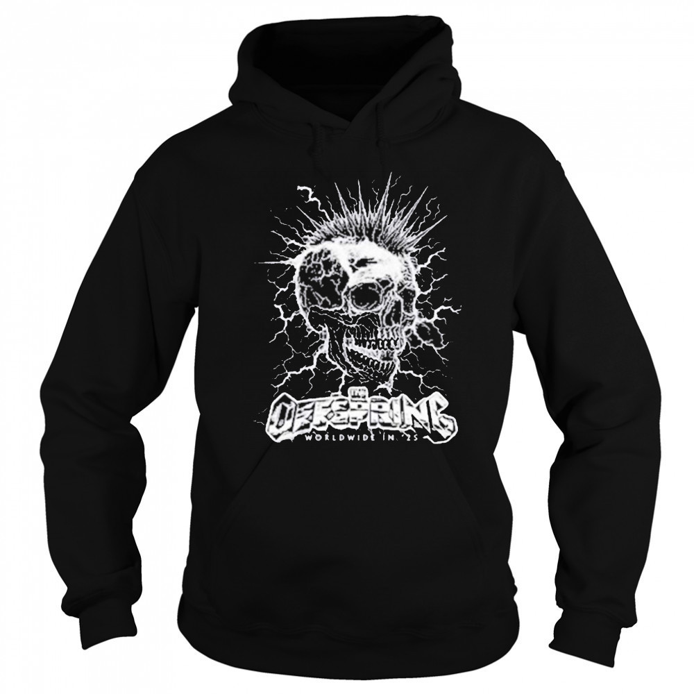 The Offspring Mohawk Skull 2025 Tour T-Shirt Sweatshirt