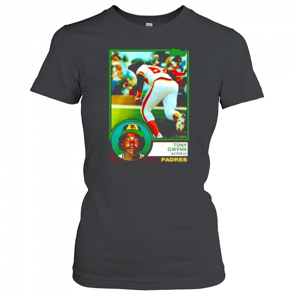 Tony Gwynn Outfield Padres card shirt Women's T-shirt
