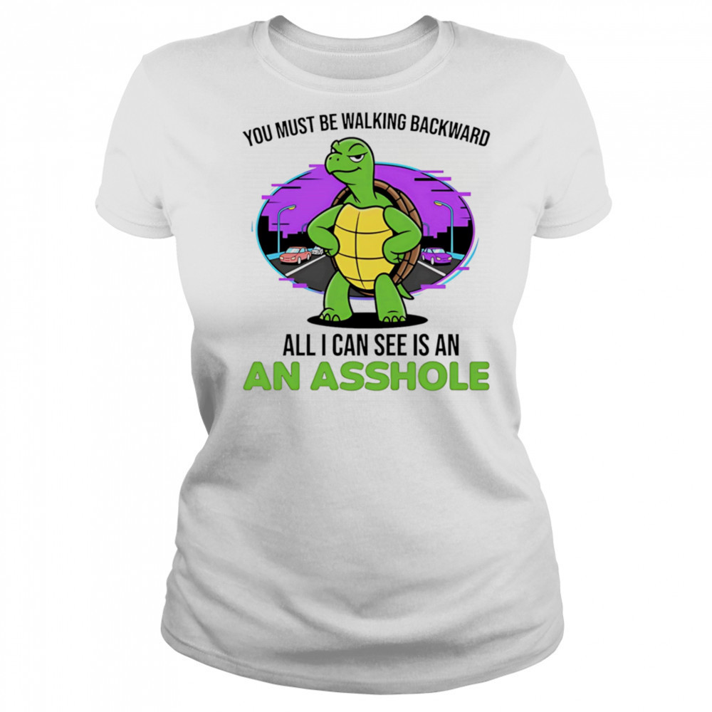 Turtle you must be walking backward all I can see is an asshole shirt Women's T-shirt