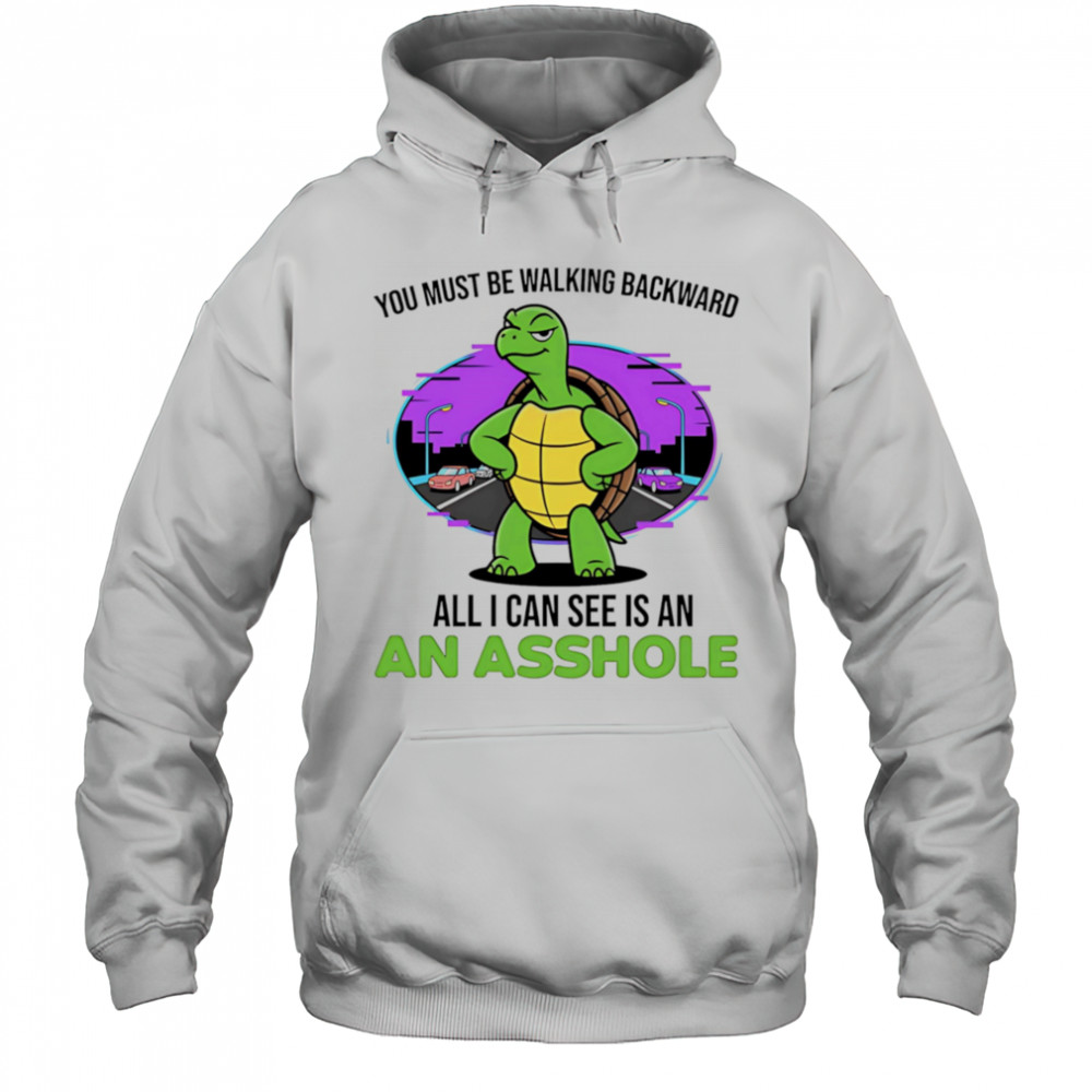 Turtle you must be walking backward all I can see is an asshole shirt Hoodie