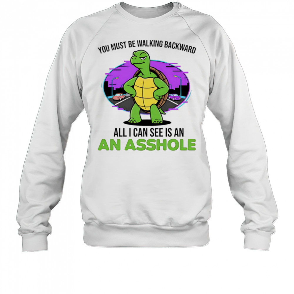 Turtle you must be walking backward all I can see is an asshole shirt Sweatshirt