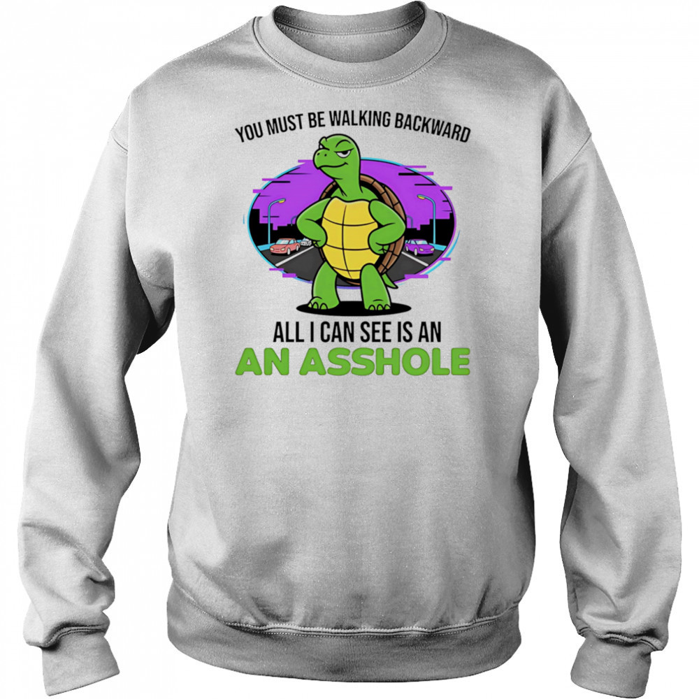 Turtle you must be walking backward all I can see is an asshole shirt Hoodie