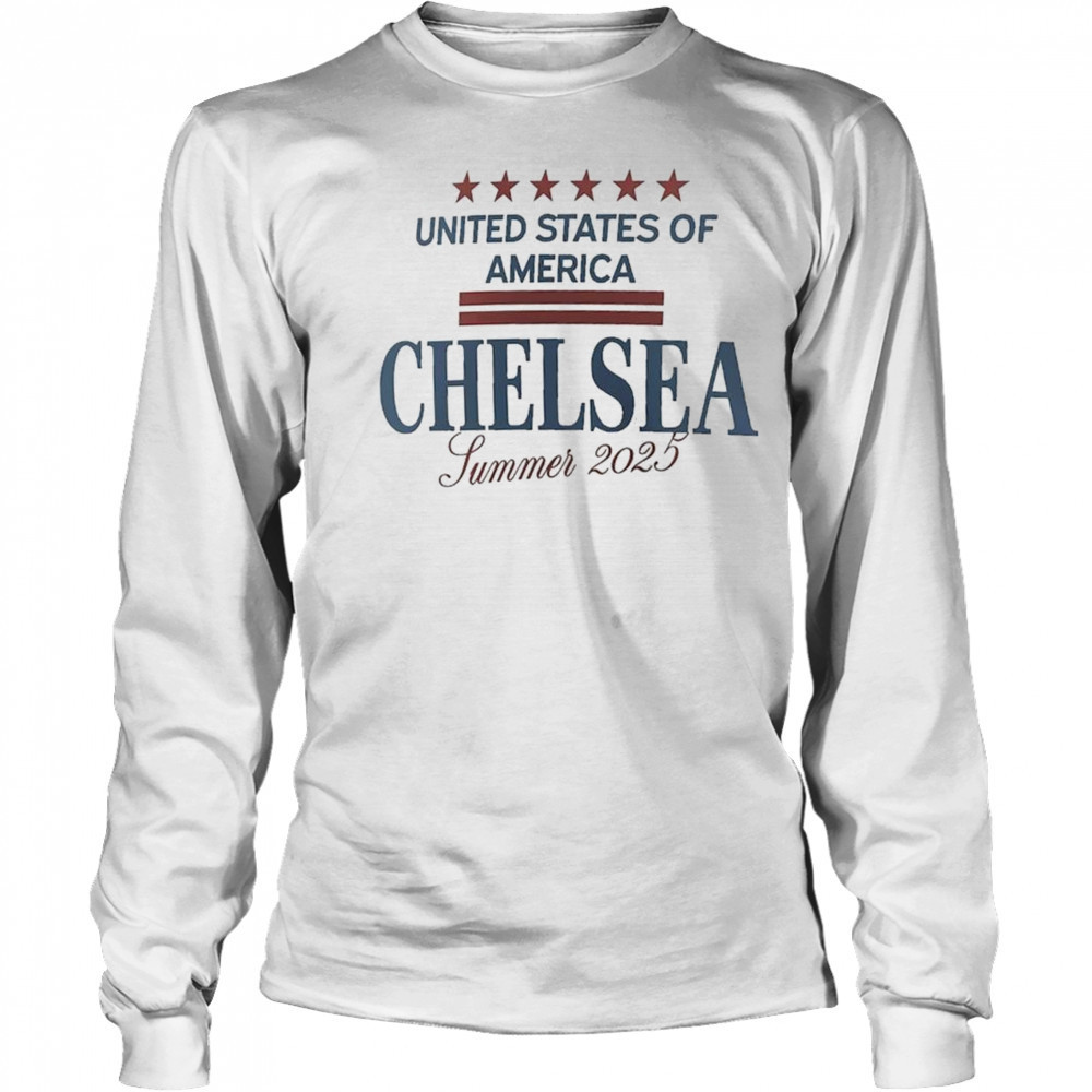 United States Of America Chelsea Club World Cup US Tour Graphic Shirt Long Sleeved