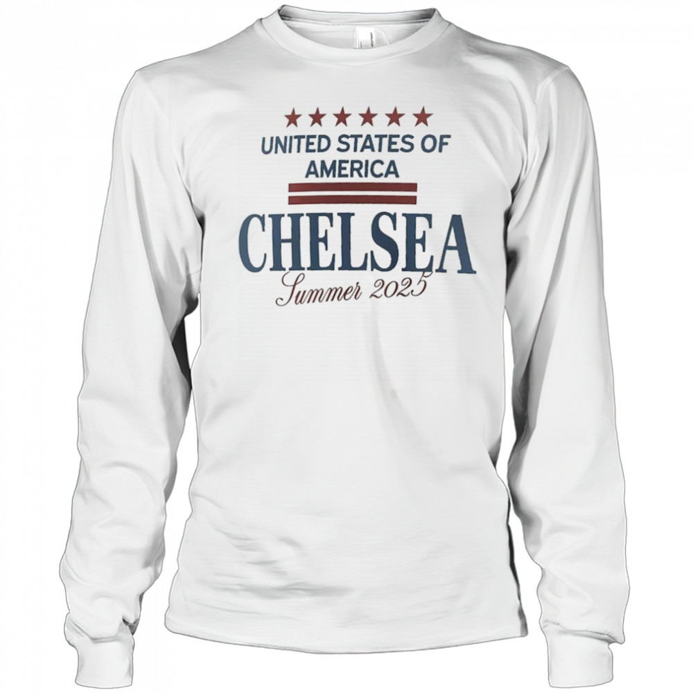 United States Of America Chelsea Club World Cup US Tour Graphic Shirt Long Sleeved