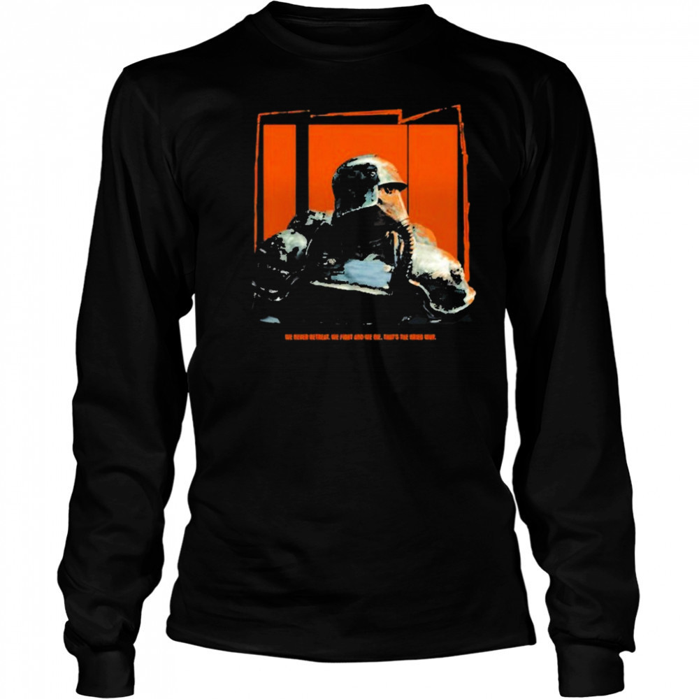 Warhammer We Never Retreat T-shirt Long Sleeved