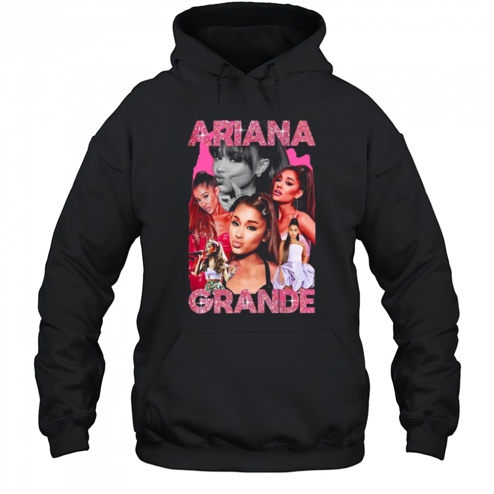 Ariana Grande Pink Sparkle Bootleg Shirt Hoodie