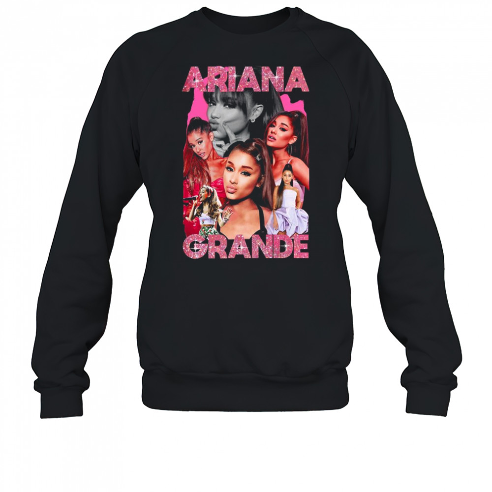 Ariana Grande Pink Sparkle Bootleg Shirt Sweatshirt