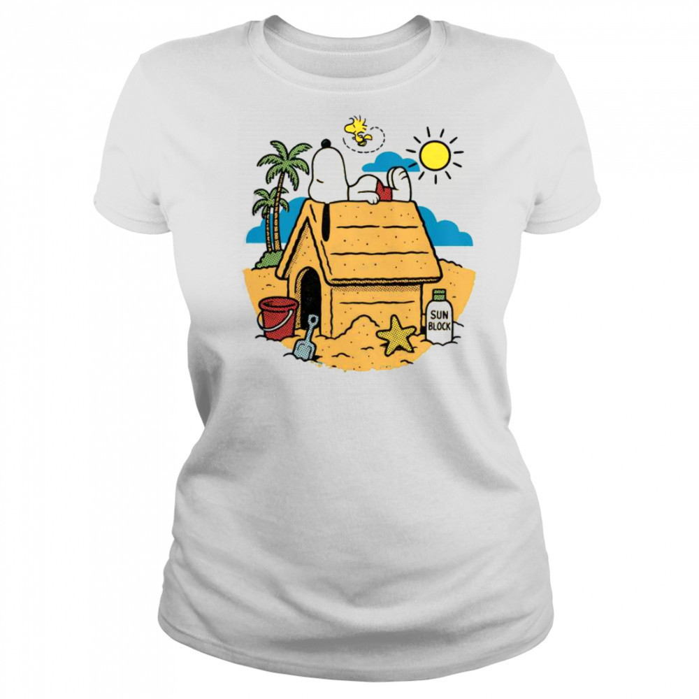 Beach Mode Activated Snoopy Woodstock T-Shirt Women's T-shirt