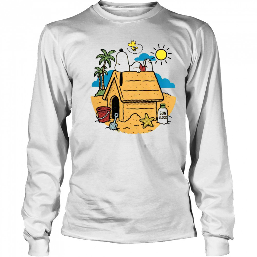 Beach Mode Activated Snoopy Woodstock T-Shirt Long Sleeved