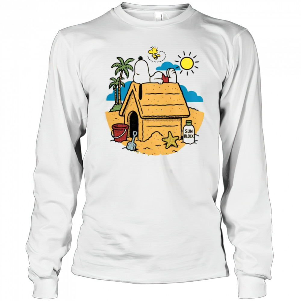 Beach Mode Activated Snoopy Woodstock T-Shirt Long Sleeved