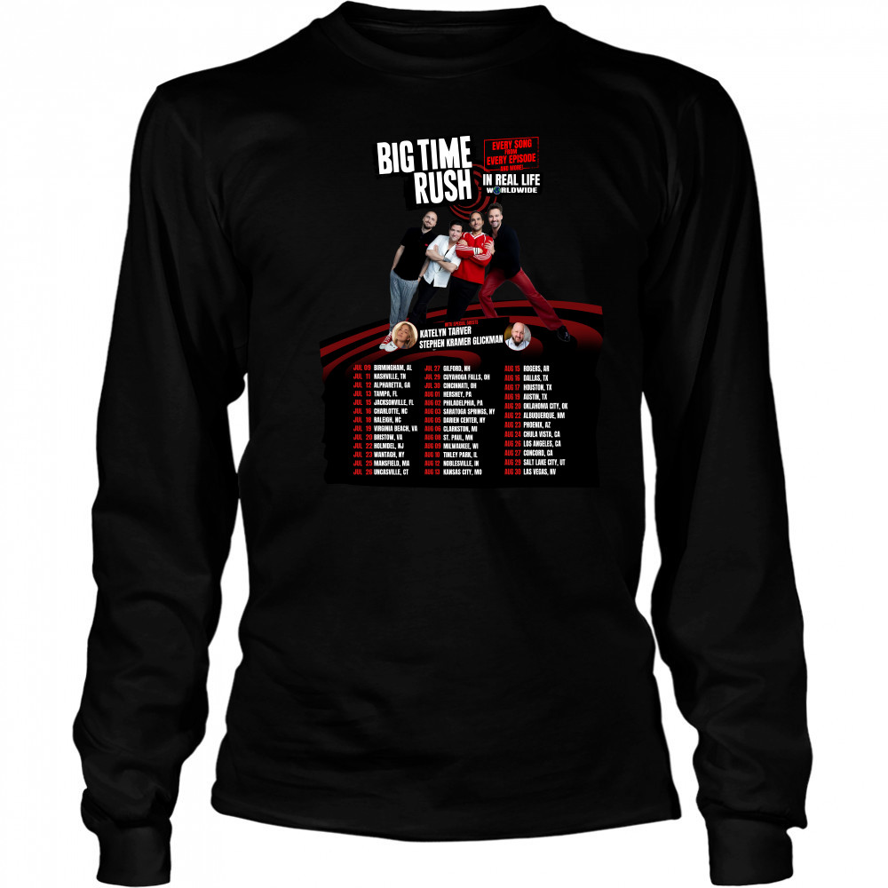BTR Big Time Rush 2025 Tour T-Shirt Long Sleeved