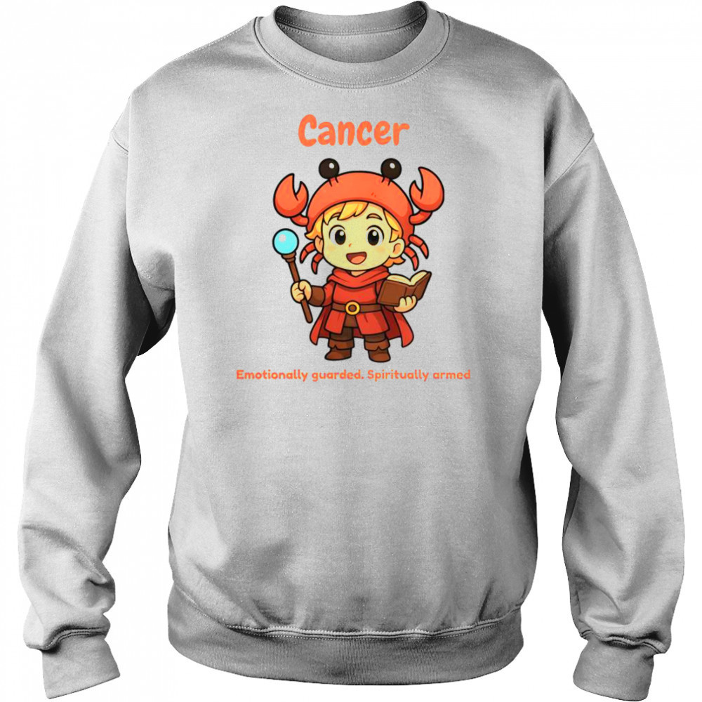 Cancer The Wizard Emotionally Guarded Spiritually Armed T-Shirt Hoodie