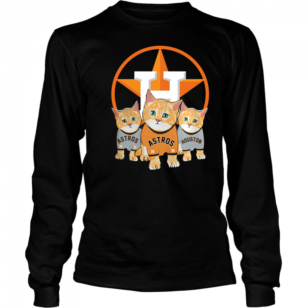 Cat Houston Astros shirt Long Sleeved