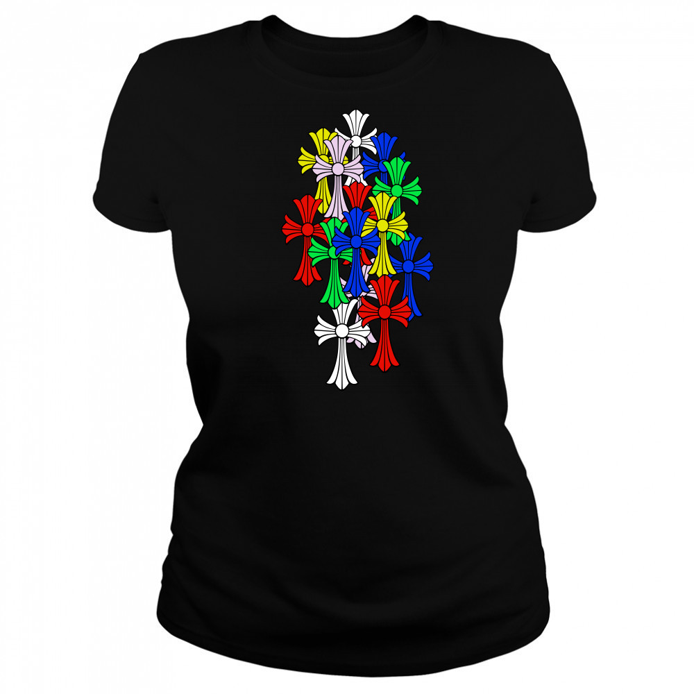Chrome hearts multI color cross T-shirt Women's T-shirt
