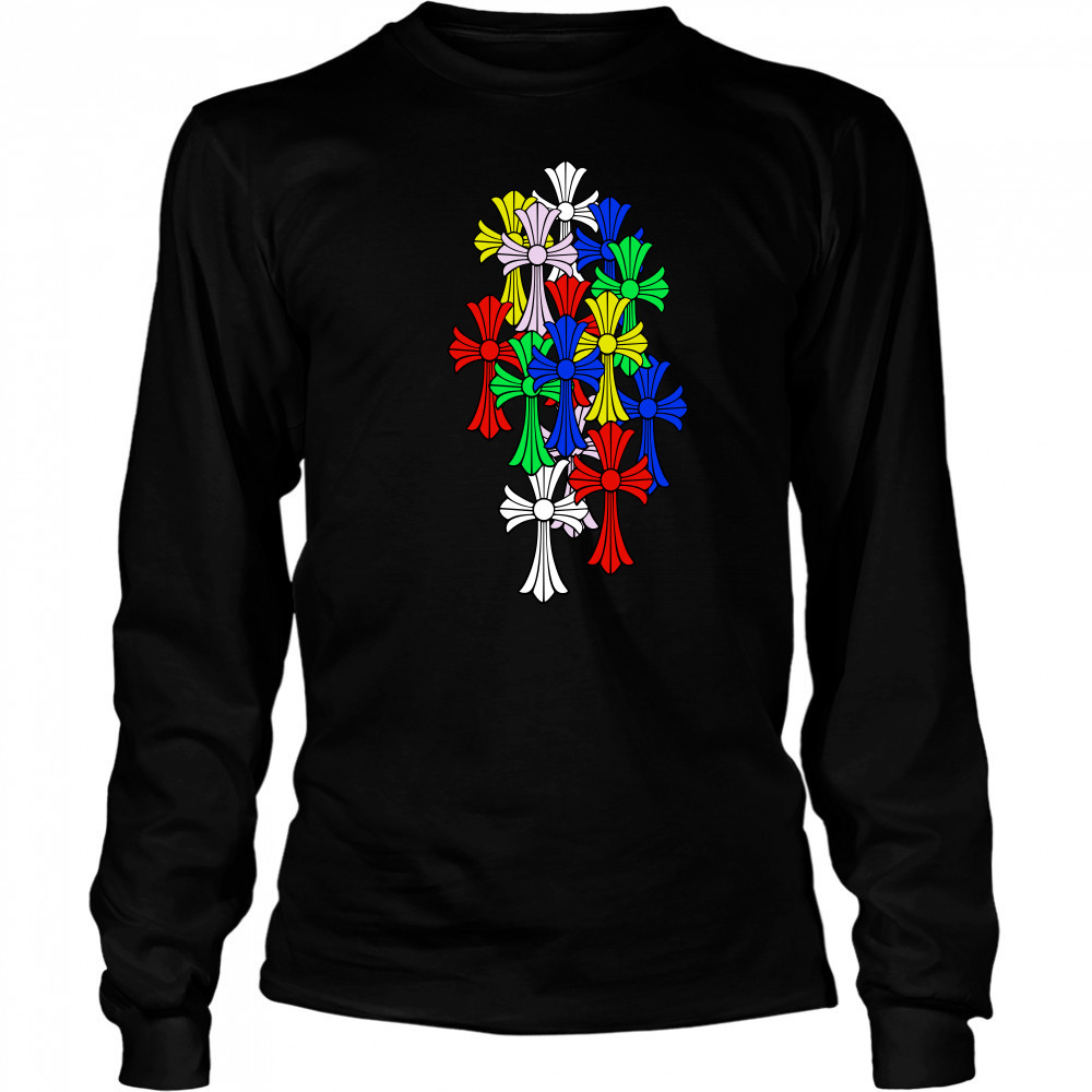 Chrome hearts multI color cross T-shirt Long Sleeved