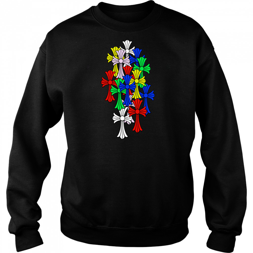 Chrome hearts multI color cross T-shirt Hoodie