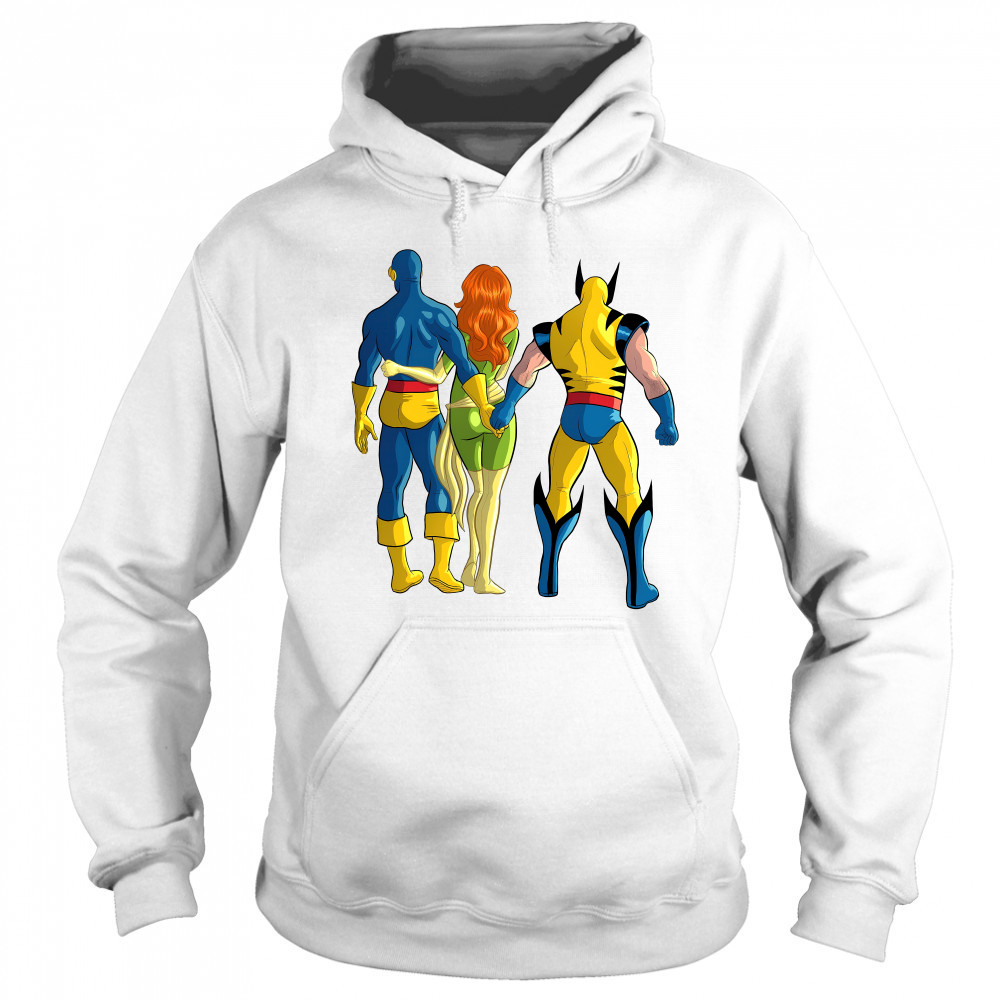 Cyclops and Wolverine cheating behind Jean Grey shirt Sweatshirt