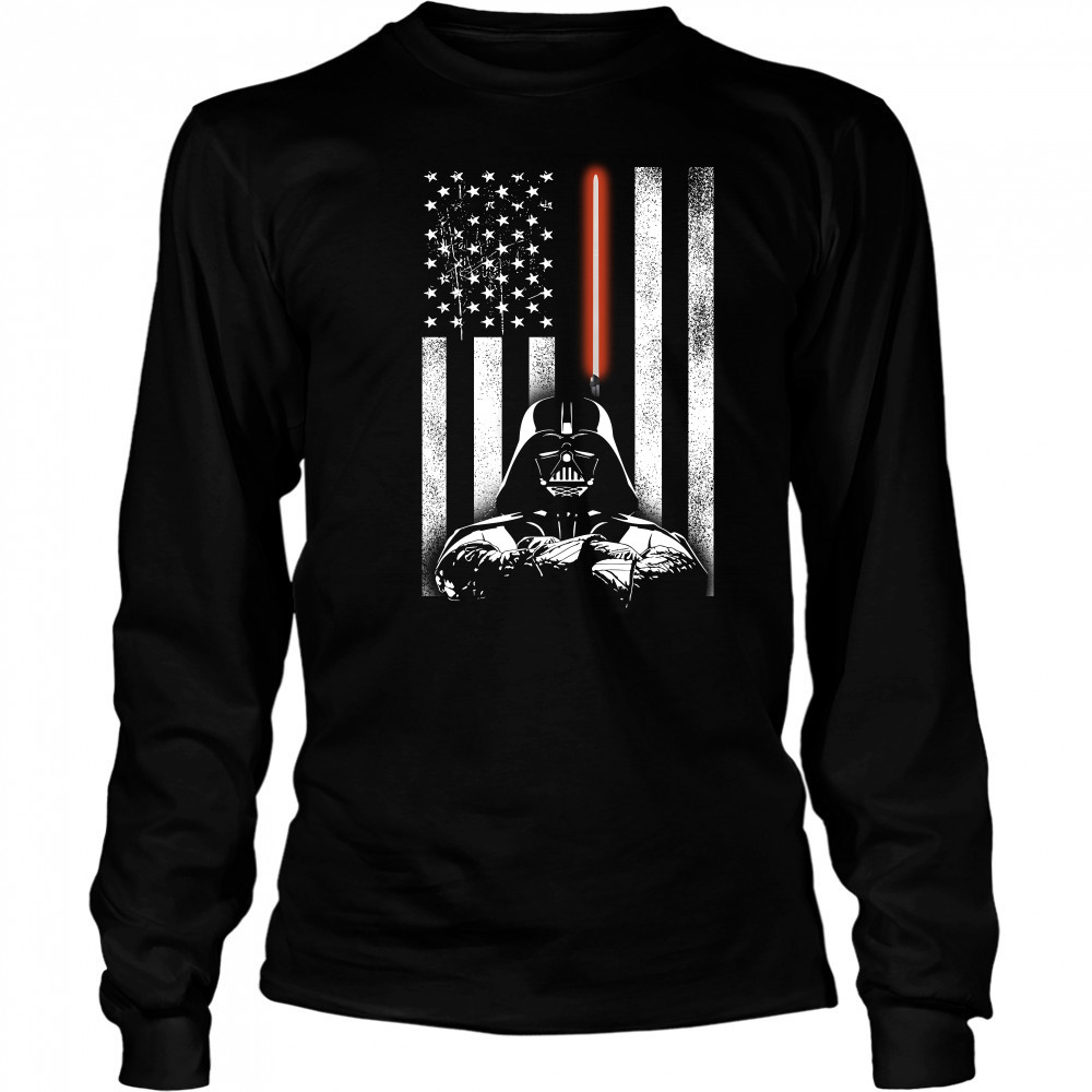 Darth Vader American flag Star Wars shirt Long Sleeved