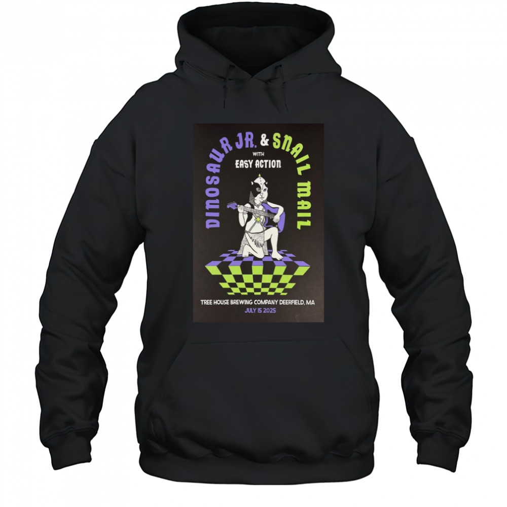 Dinosaur Jr Poster July 15 2025 Tree House Brewing Company Deerfield MA Shirt Hoodie