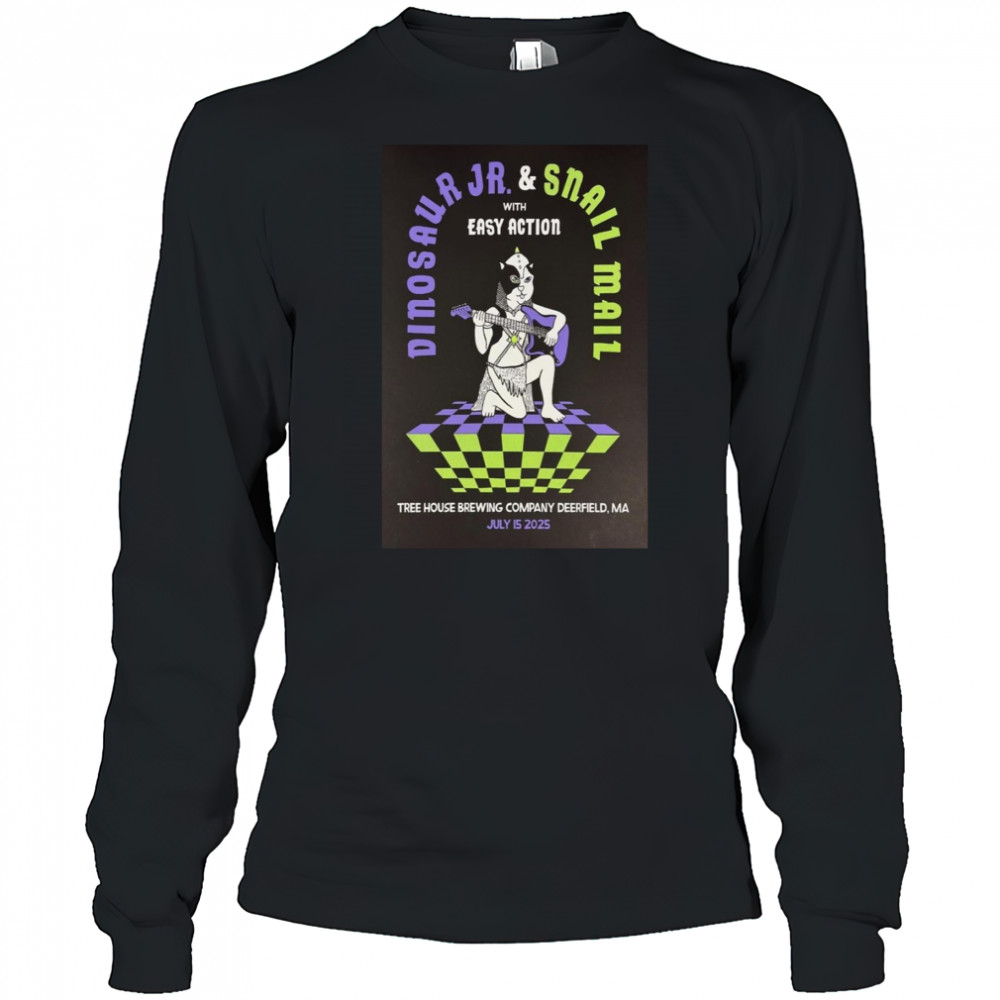 Dinosaur Jr Poster July 15 2025 Tree House Brewing Company Deerfield MA Shirt Long Sleeved