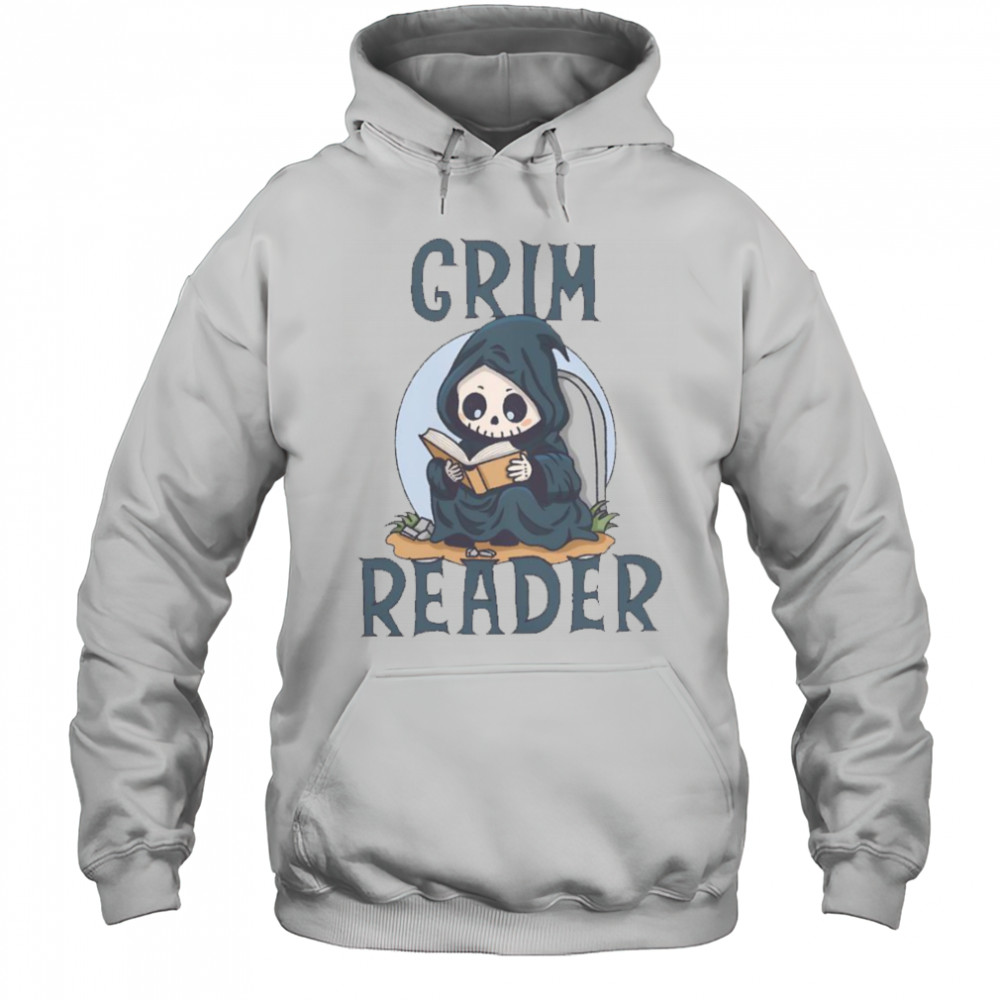 Grim Reader Reading Book T-Shirt Hoodie