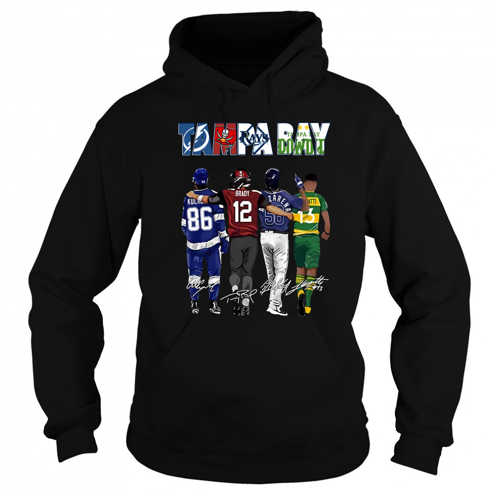 Hot 2023 Tampa Bay Rays Tampa Bay Buccaneers Tampa Bay Lightning Tampa Bay Rowdies Signatures Shirt Sweatshirt