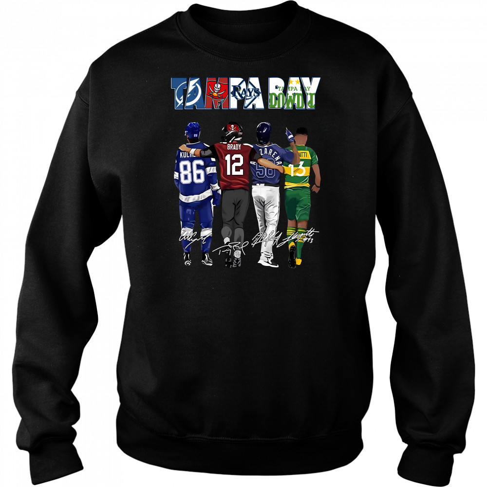 Hot 2023 Tampa Bay Rays Tampa Bay Buccaneers Tampa Bay Lightning Tampa Bay Rowdies Signatures Shirt Hoodie
