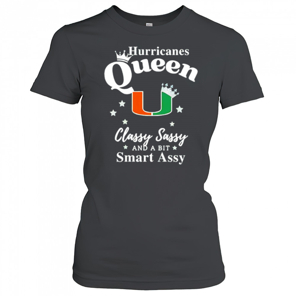 Hurricanes Queen Classy Sassy And A Bit Smart Assy logo shirt Women's T-shirt