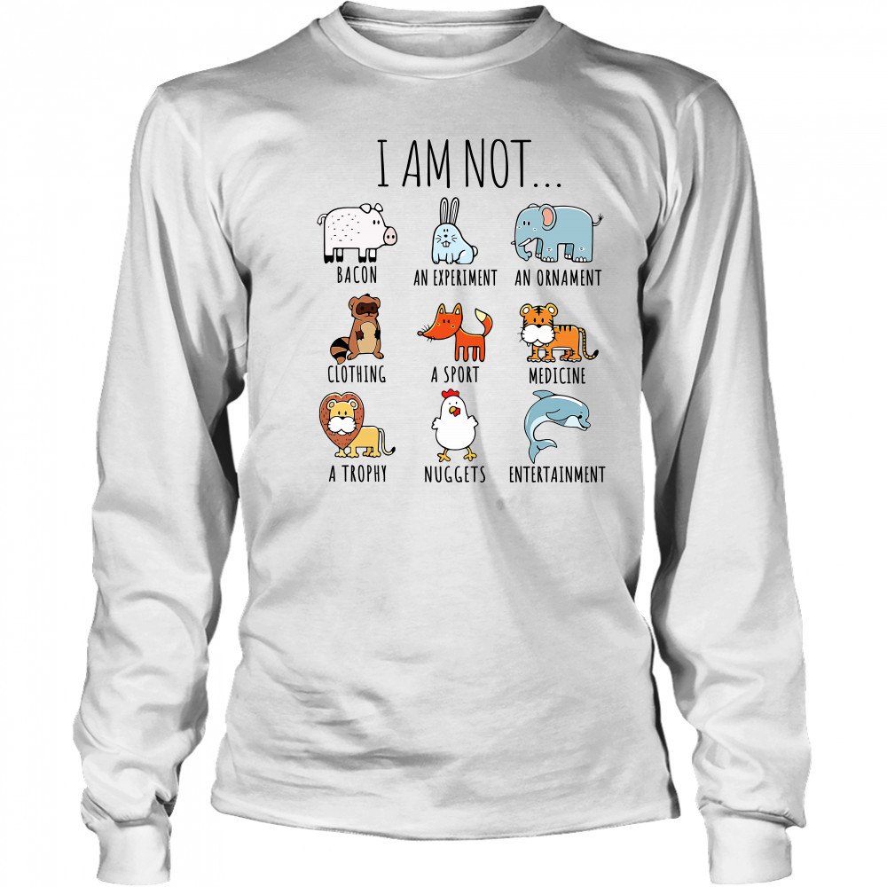 I Am Not Bacon An Experiment An Ornament Clothing shirt Long Sleeved