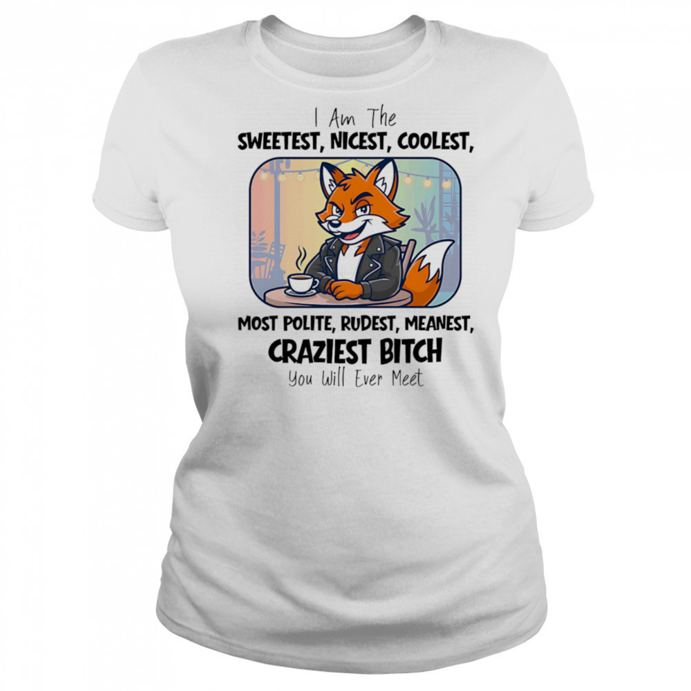 I am the sweetest nicest coolest most polite rudest meanest craziest bitch you will ever meet shirt Women's T-shirt
