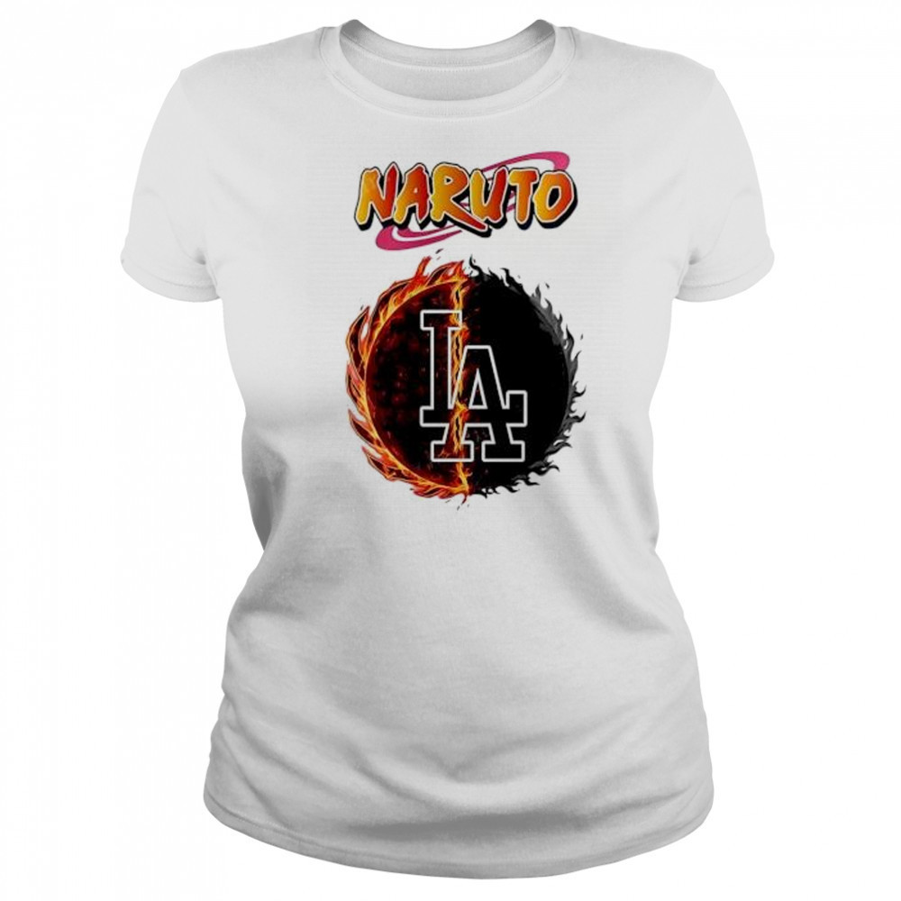 Los angeles Dodgers mlb collab naruto and sasuke 2025 baseball shirt Women's T-shirt
