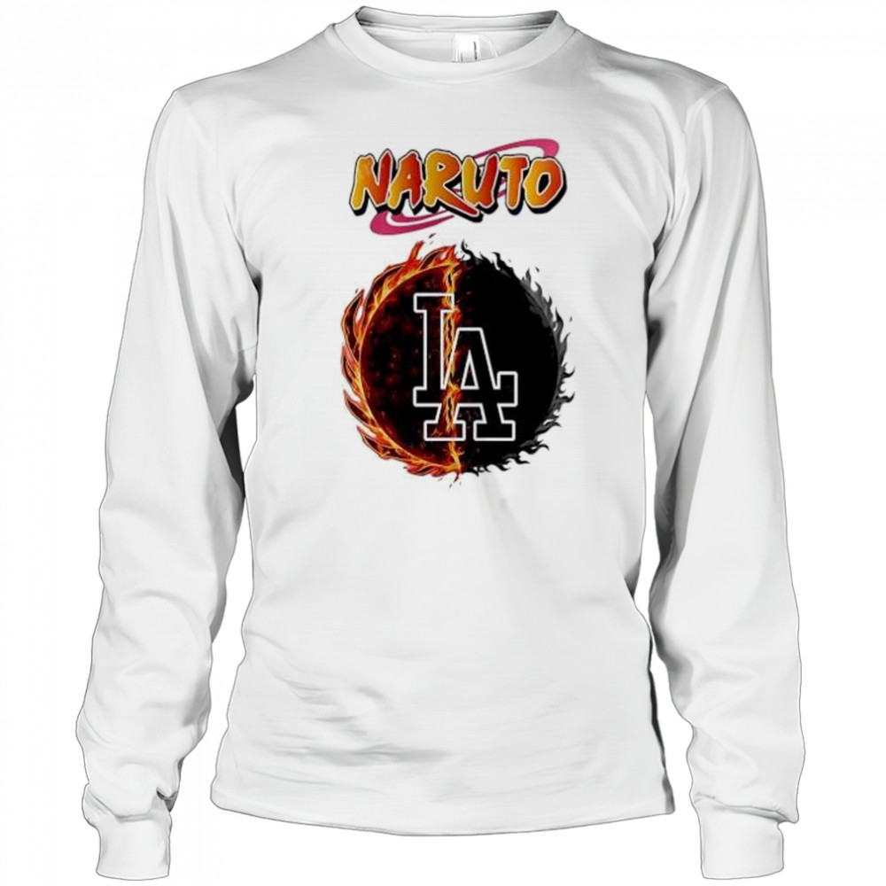 Los angeles Dodgers mlb collab naruto and sasuke 2025 baseball shirt Long Sleeved