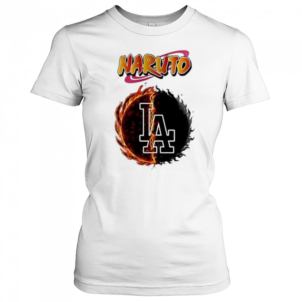 Los angeles Dodgers mlb collab naruto and sasuke 2025 baseball shirt Women's T-shirt