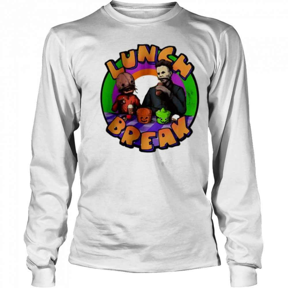 Lunch Break horror shirt Long Sleeved