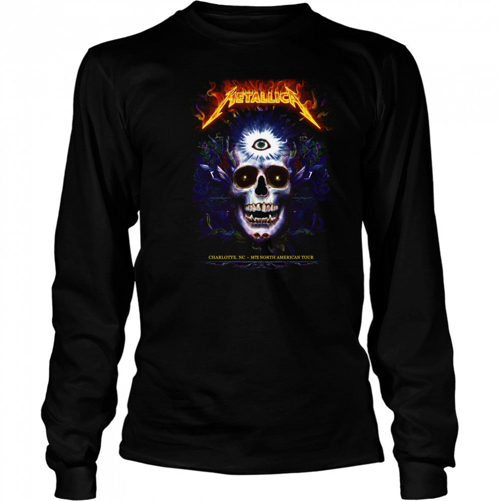 Metallica M72 Charlotte NC 2025 Bank Of America Stadium On May 31st shirt Long Sleeved
