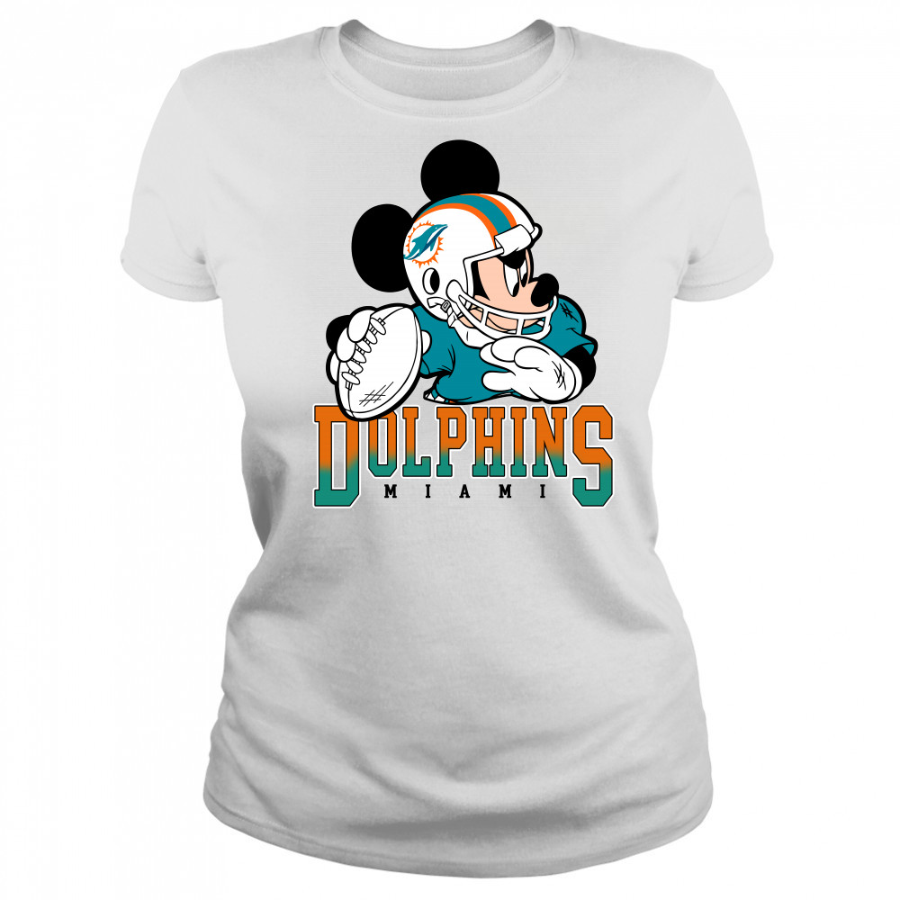 Miami Dolphins Disney Mickey T-shirt Women's T-shirt