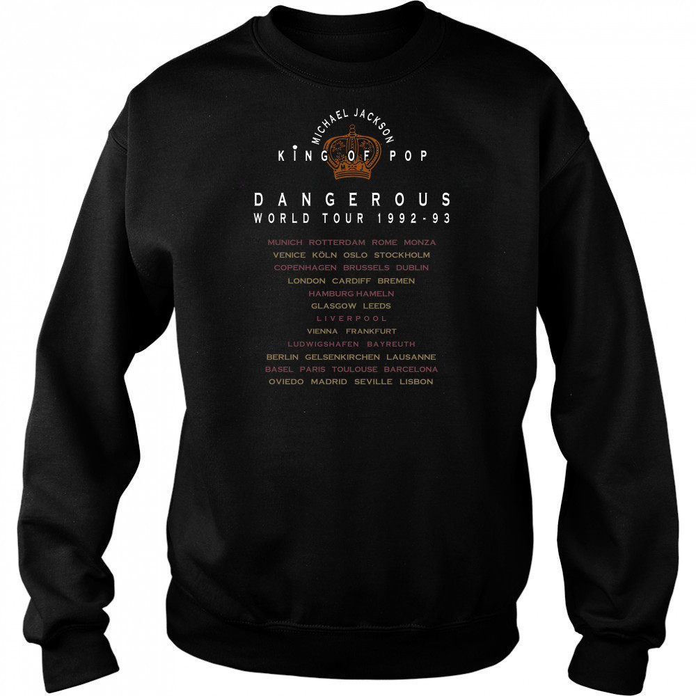 Michael Jackson Dangerous World Tour 1992-93 Shirt Hoodie