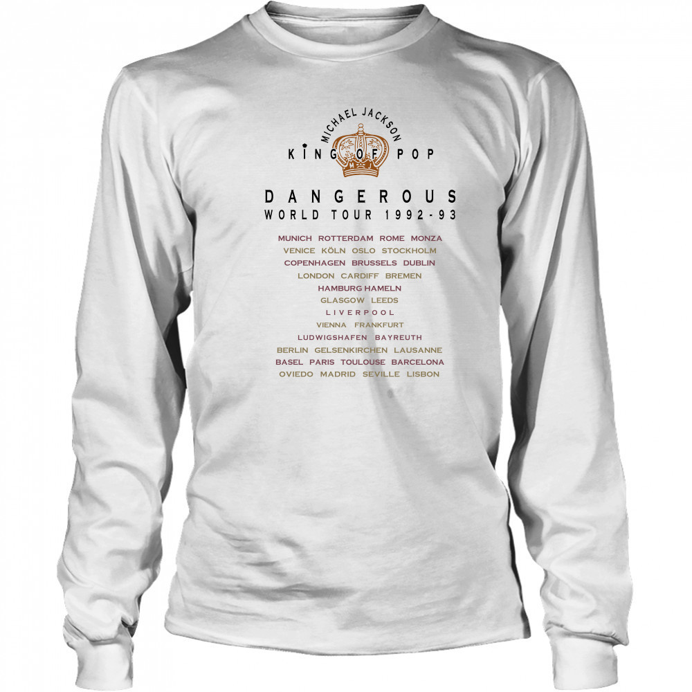 Michael Jackson Dangerous World Tour 1992-93 T-Shirt Long Sleeved